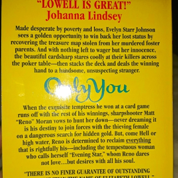 Only You, a paperback book written by Elizabeth Lowell Vintage Copyright 1992 - Picture 2 of 5